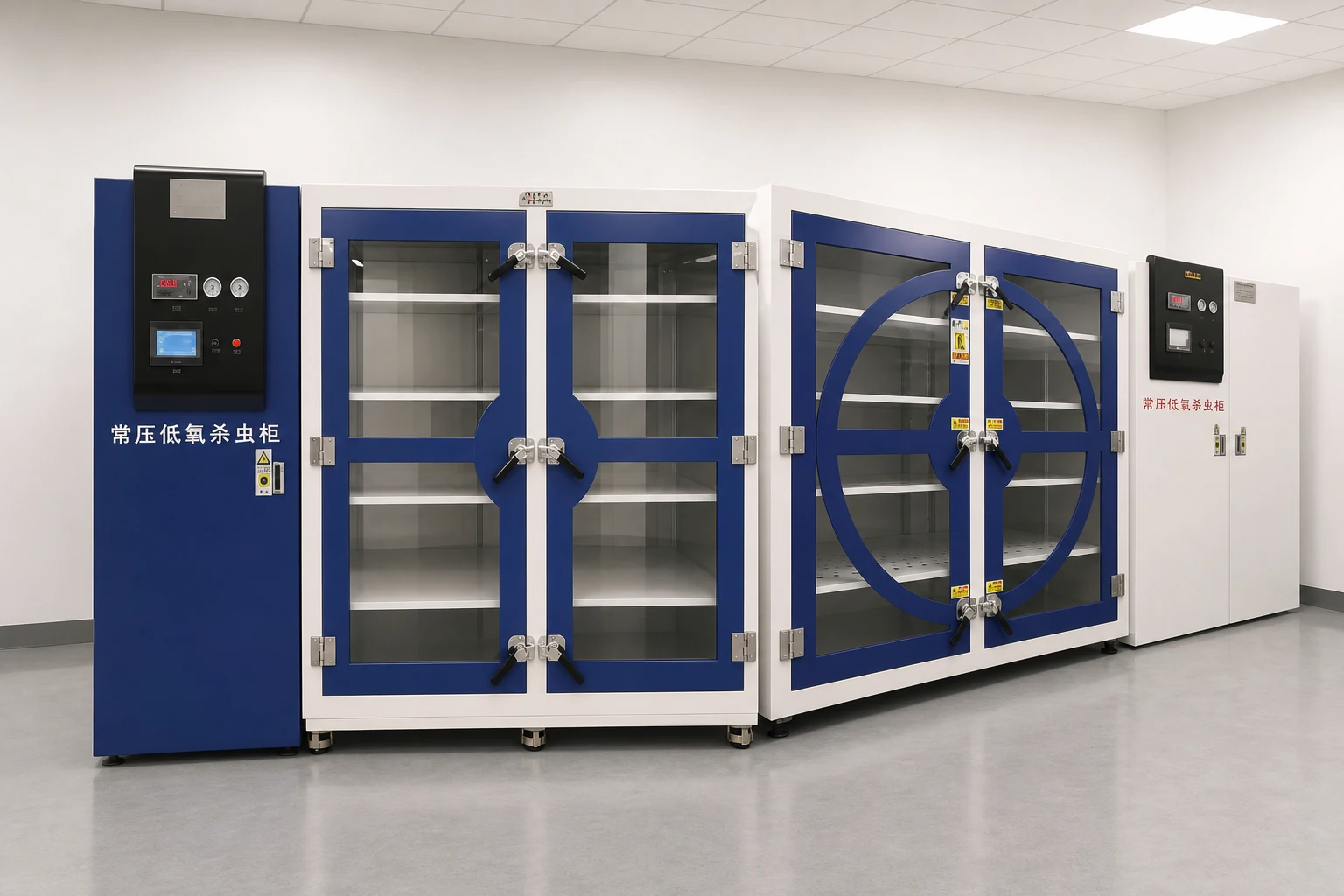 Nitrogen anoxic treatment system for museum collections